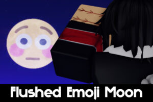 Flushed Emoji Moon Skin for Roblox