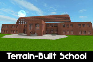 Terrain-Built School Map for Roblox
