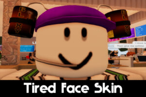 Tired Face Skin for Roblox