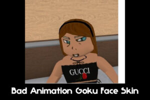 Bad Animation Goku Face Skin for Roblox